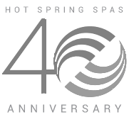 Hot Spring Spas 40 Anniversary logo